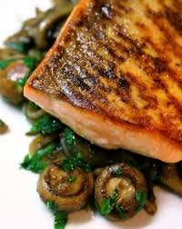 Pan Roasted Salmon With Wild Mushrooms Recipes Salmon Recipes Wild Mushroom Recipes