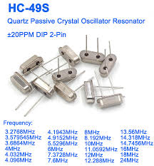 3.2768-24MHz HC-49S Quartz Passive Crystal Oscillator Resonator ±20PPM DIP  2-Pin