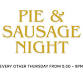 Pie & Sausage Night event image