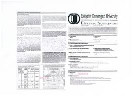 Konuşmaların ardından caparov'a diploma ve cübbe takdim edildi. Diploma Supplement Uluslararasi Iliskiler Birimi Eskisehir Osmangazi Universitesi
