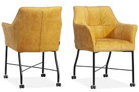 eetkamerstoel bosca eetkamerstoelen stoel op wieltjes meubel ideeen