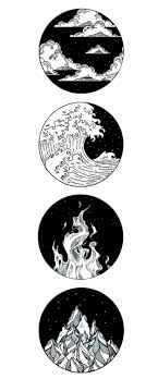 Four Elements Tattoo Four Elements Tattoo Elements Tattoo Art Drawings Simple