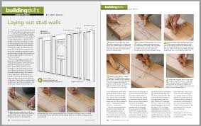 Use a tape measure to mark out the location of the remaining studs along the wall. Laying Out Stud Walls Fine Homebuilding