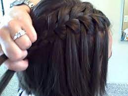 Waterfall Braid Hair Styles Hair Videos Short Hair Tutorial