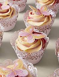 12 Butterfly Cup Cakes Pre Order Available From 12th February 2018 M S Butterfly Baby Shower Cake Butterfly Baby Shower Theme Butterfly Baby Shower