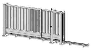 A point on lower part of the cable is fixed with the grounded post.a point on upper part of the frames on wall. Telescopic Automatic Sliding Gates B K Manufacturer