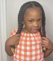 Colored braids for little girl. Schedule Online With Queenbraidz On Booking Page
