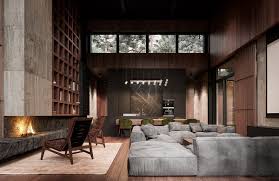 Rich Exquisite Modern Rustic Home Interior Rustic Home Interiors Interior Design Rustic Luxury Homes Interior