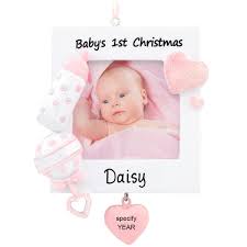 Personalized Baby Girl Shoes Ceramic Ornament
