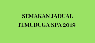 Keputusan tawaran akan diketahui selepas ujian bertulis/ temuduga tamat. Semakan Jadual Temuduga Spa 2021 Bulan Julai Spa