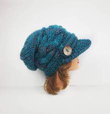 Newsboy Cap Visor Cap Hat Chunky Knit Hat Women Cable Knit Etsy Chunky Knit Hat Crochet Newsboy Hat Knitted Headband