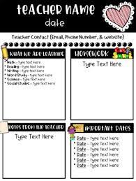 Newsletters for teachers are an organized way of informing all parents and students that you're teaching about the events, news, discussions, etc there is no single format of newsletters for teachers and you can include anything in the newsletter that you're making depending on the kind of. Classroom Newsletter Templates Free By Ginger Snaps Tpt