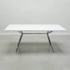 Ultra modern 84 glass desk or conference table with funky stainless steel base $ 2,441.00 $ 2,970.00. Axis Conference Table