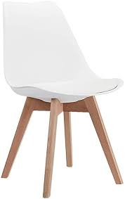 Amazon's choice customers shopped amazon's choice for… modern chair. Amazon Com Canglong Mid Century Modern Dsw Side Chair With Wood Legs For Kitchen Living Dining Room Set Of 1 White Chairs