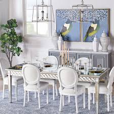 Sophisticated, graceful and elegant our exclusive sophie mirrored dining table demonstrates style and restraint mirror dining table dinning table design dining tables dining set parisian decor living room decor. Mirrored Dining Table Sophie Collection Z Gallerie