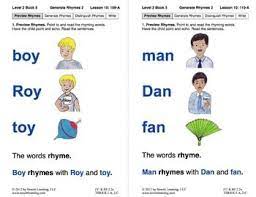 Generate Rhymes 2 Lesson 10 Book 5 Newitt Prereading Series Rhyming Words Rhymes Lesson