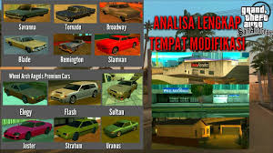 Dengan mereka, anda dapat memiliki uang tak terbatas, senjata terbaik, dan mobil game terbaik. Analisa Lengkap Tempat Modifikasi Kendaraan Dalam Game Gta San Andreas Paijo Gaming Youtube