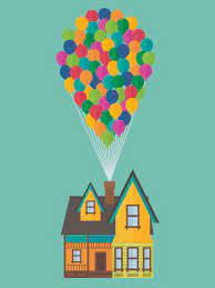 Custom Illustration The House From Up Illustration Pixar Up Kids Movies Movie Cinema Film Custom Illustration Illustration Painting