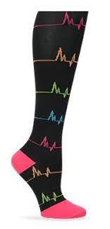 Nurse Mates Compression Trouser Socks Ekg Style Lo883757 Uniformadvantage Uascrubs Adayinscrubs Socks Nurse Mates Nursing Accessories Nurse