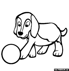 Looking for free coloring pages for adults? Dogs Online Coloring Pages