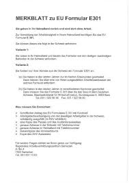 Fehlt eine solche bescheinigung trotz . Merkblatt Zu Eu Formular E301 Gemeinde St Moritz