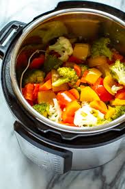 Instant Pot Steamed Vegetables Eating Instantly