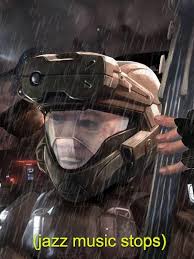 At memesmonkey.com find thousands of memes categorized into thousands of categories. When Someone Says That Halo Odst Is Bad Jazz Music Stops Jazz Music Stops Meme Jazz Music Music
