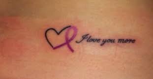 The tattoo is often designed more femininely because the type of cancer affects only women. Tattoo Ideas In Memory Of My Heart 43 Ideas Cancer Tattoos Cancer Ribbon Tattoos Pink Ribbon Tattoos