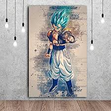Premium printed satin finish provides dynamic colors without the reflective glare poster frame is a clean and modern design offered in a variety of colors to showcase the art and compliment any room decor lightweight & easy to hang construction. Dragon Ball Z Canvas Painting Wall Art The Picture For Home Decoration Print On Canvas For Wall Decor Db014 12x18 Unframe Artwork Home Urbytus Com