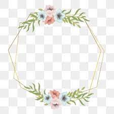 Wedding Flower Frame Frame Flower Flower Frame Png And Vector With Transparent Background For Free Download Flower Frame Png Flower Frame Watercolor Flower Illustration