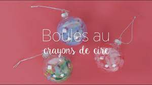Coloriage boule de noel à imprimer, gratuit et facile. Boules Au Crayons De Cire Youtube