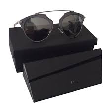Livraison et retours gratuits sur toutes les commandes ! Lunettes Christian Dior Lunettes De Soleil Metal Gris Ref 49759 Joli Closet