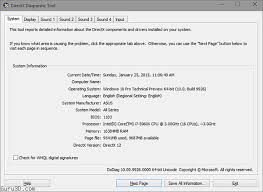 If your computer running on a lower version of the program, it but its version should be listed under the computer's general specification. Windows 10 Update Enabled Directx 12