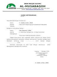 Kepada bapak ketua lembaga pendidikan di desa somodaran solo di tempat. Surat Ket Aktif Organisasi Docx
