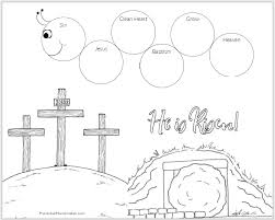 Your kid will not have much difficulty coloring this page because it has only a few components. Preschool Easter Caterpillars And Wordless Bible