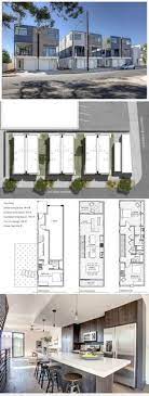 Townhouse plans, row house plans, 4 bedroom duplex house plans. 73 Row House Plans Ideas House Plans Row House House