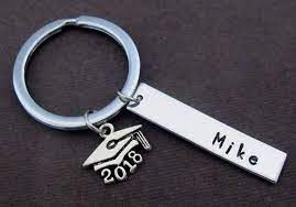 Graduation Gift For Him 2018 Grad Keychain Keyring With Name Graduation Gift Seniors Gradua Graduation Gifts For Him Custom Graduation Gift Graduation Gifts