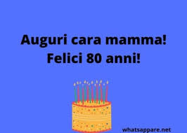 Quindi, per i tuoi 80 anni, ti prego di . Buon Compleanno 80 Anni Auguri Frasi E Immagini Piu Belle