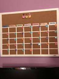 Cork Board Calendar Cork Board Planner Diy Calender Cork Board