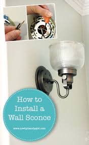 Wall sconces plug in beads of courage. How To Install A Wall Sconce Light Fixture