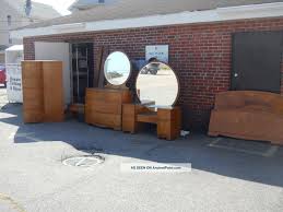 Art Deco Waterfall Bedroom Set 1930s 1940s Antique Vintage Furniture Bed Bureau Bedroom Furniture For Sale Antique Bedroom Furniture Vintage Bedroom Furniture