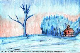 Different cultures define different dates as the start of. Learn How To Draw Snow Scenery Winter Season Step By Step Drawing Tutorials