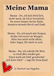 Ach mama ich hab dich lieb und bin sehr froh dass es dich gibt. Wenn Sie Auf Dieses Gedicht Klicken Besuchen Sie Das Buch Streicheleinheiten Von Norbert Van Tiggelen Indem Mutter Spruche Muttertag Gedicht Mutter Zitate