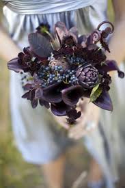 Dark Romance Halloween Wedding Bouquets Purple Wedding Theme Purple Wedding Fall Wedding Flowers