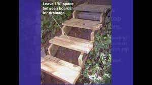 Building Steps On A Hillside Outdoor Stairs Landscape Stairs Sloped Backyard