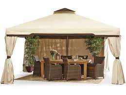 Gazebos For Enjoying Outdoor Time Portofino Gazebo 14 039 X14 039 X9 039 Fortunoff Backyard Store Gazebo Aluminum Gazebo Cheap Pergola