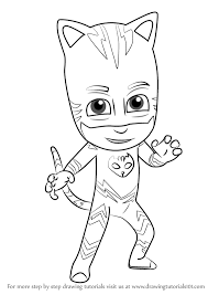 Top wing new series cartoon coloring page nick jr coloring book and activity&stickers: Learn How To Draw Catboy From Pj Masks Pj Masks Step By Step Drawing Tutorials