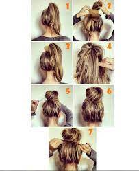 Easy Hairstyles For Work Easy Bun Quick And Easy Hairstyles For The Lazy Girl Great Ideas For Medium Hair Long H Hair Hacks Hair Bun Tutorial Hair Styles
