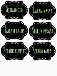Sticker label barang dapur percuma free. Koleksi Label Barang Barang Dapur Viral Muafakat Johor ÙÙŠØ³Ø¨ÙˆÙƒ
