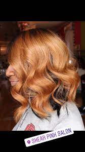 Honey Blonde Quick Weave Bob With Beach Waves Bob Weave Quick Weave Bob Quick Weave Hairstyles